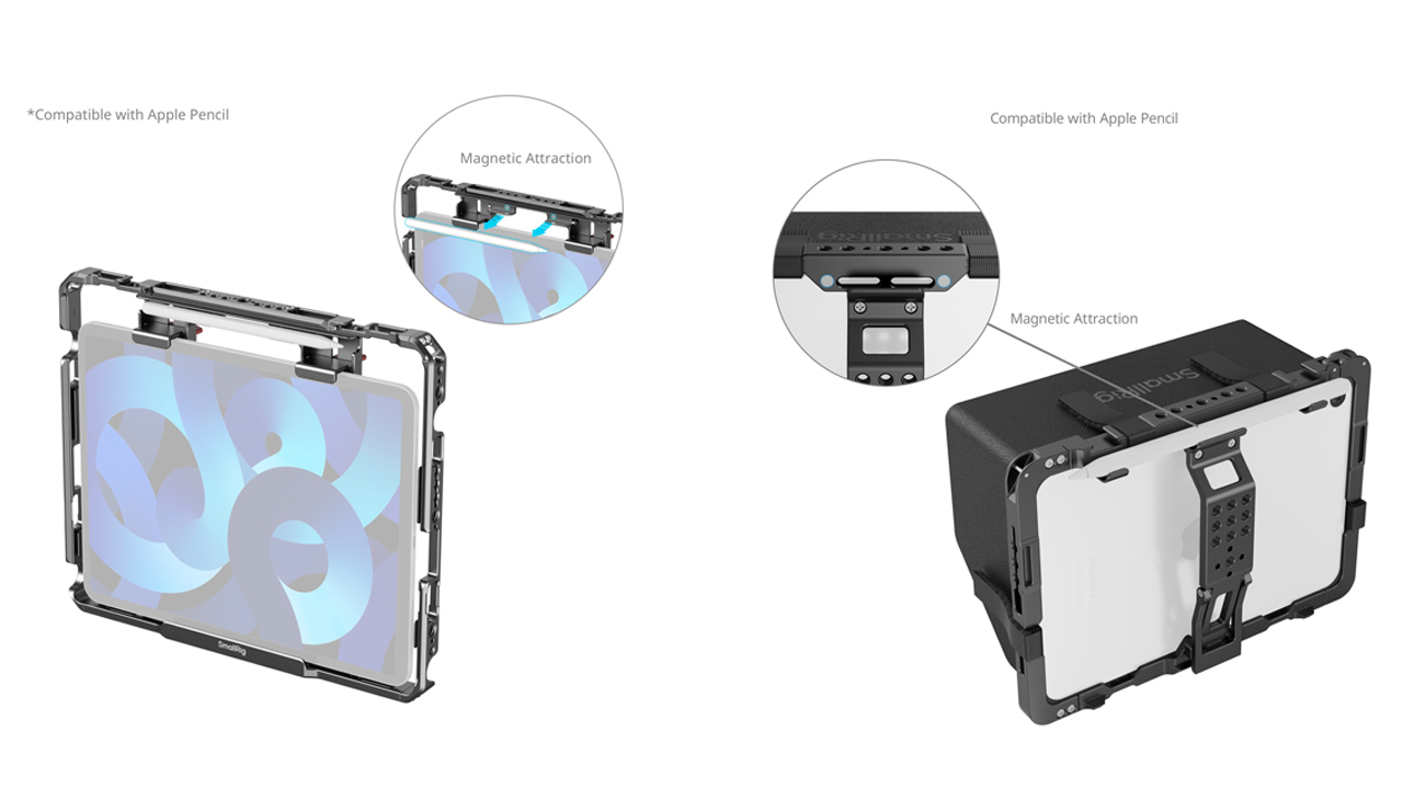 SmallRig、iPad用ケージシリーズ発売。iPadをカメラに取り付けたり