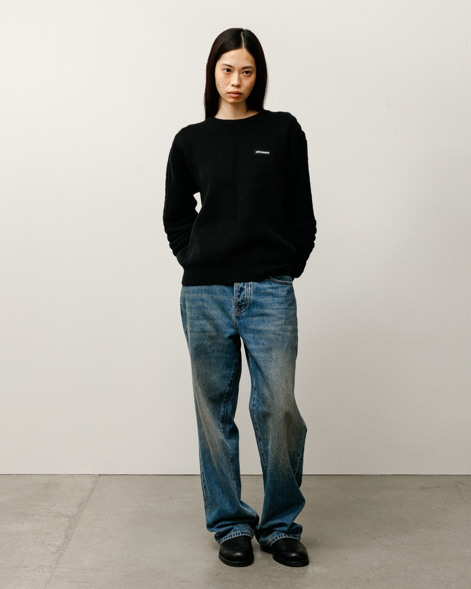 Moto Sweater – Black | Tops & Knits | Stüssy Japan