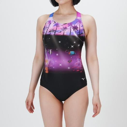 Stroke ONE／撥水】スイムフィットネス用ワンピース|N2JAC305