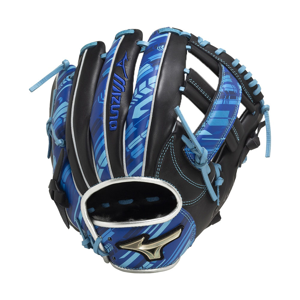 ミズノ グローバルエリート 軟式 ダイバーシティブルー 右投げ 内野手