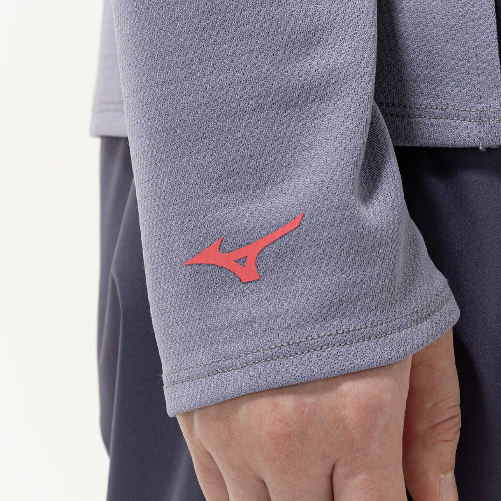 吸湿発熱】ブレスサーモハイネックロゴTシャツ(長袖)|32MAC855|ミズノ