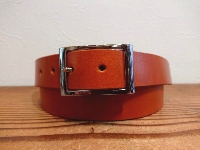 栃木レザーベルト【キャメルブラウン】30mm ビジネスベルト／スーツ