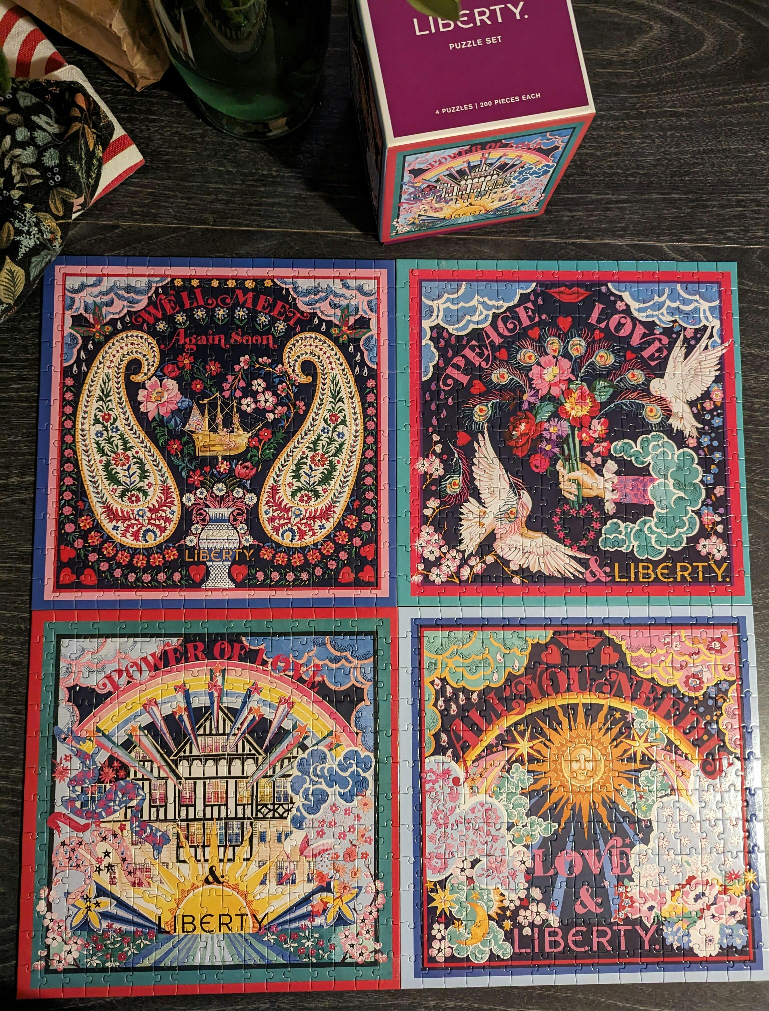 Liberty Power of Love Set of 4 Puzzles – Galison