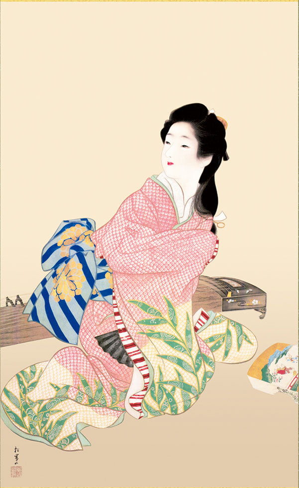 名画複製画掛け軸 娘深雪 上村松園 – 寿鳳人形の東芸