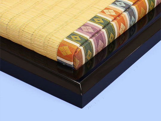 r7-3-10-18 親王台 極上7番 木製京式 黒塗艶有 飾り台 玉台 雛道具 r7