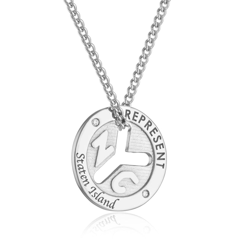 White Gold Subway Token Jewelry with Diamonds - Julie Lamb