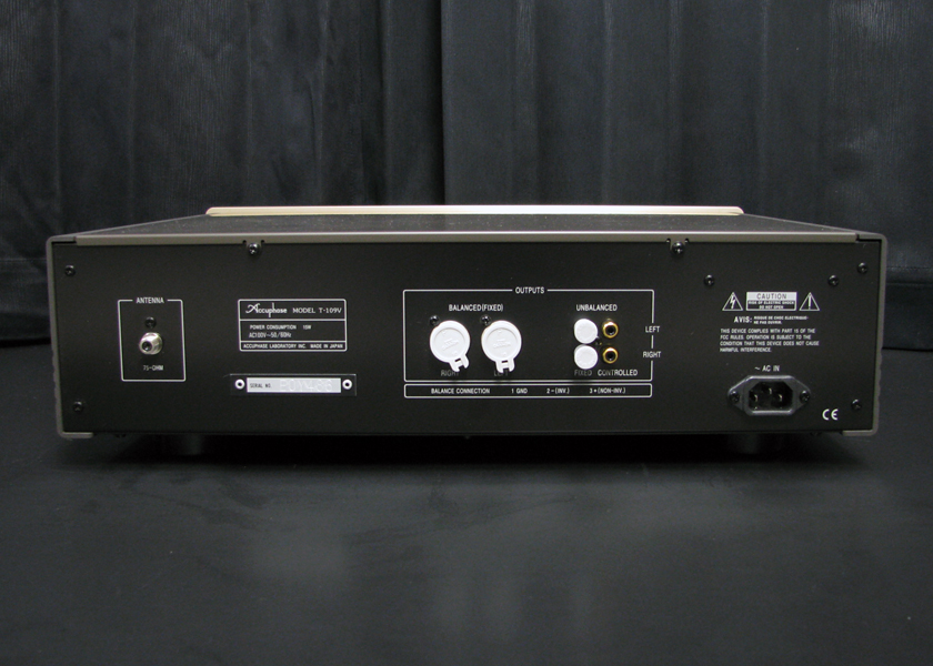Accuphase T-109V FMチューナー - 中古オーディオの販売や買取なら