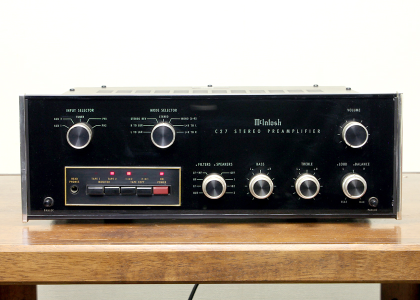 Mcintosh C27 コントロールアンプ - 中古オーディオの販売や買取なら