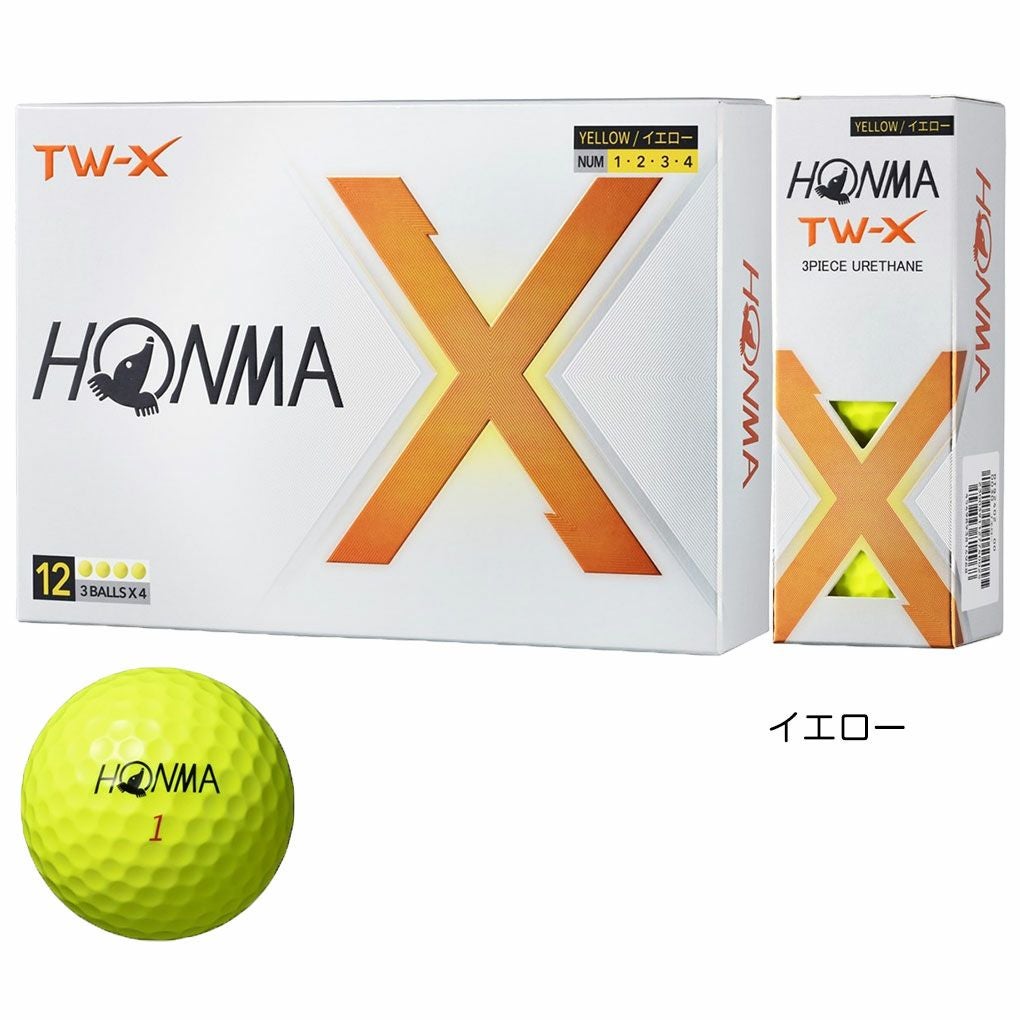 本間ゴルフ ホンマ HONMA 2024 TW-X TW-S ボール 1ダース(12球入) 2024