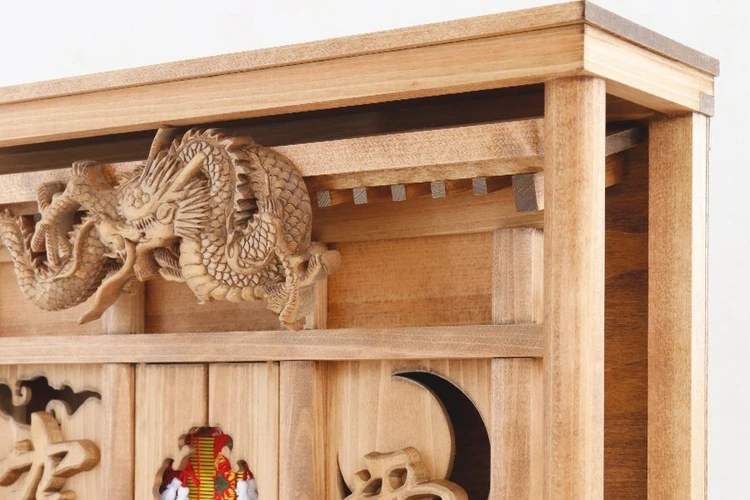 モダン箱宮 月下龍神 ～眠り龍の社 別宮～ 褐色 神棚｜神棚・神具 やま