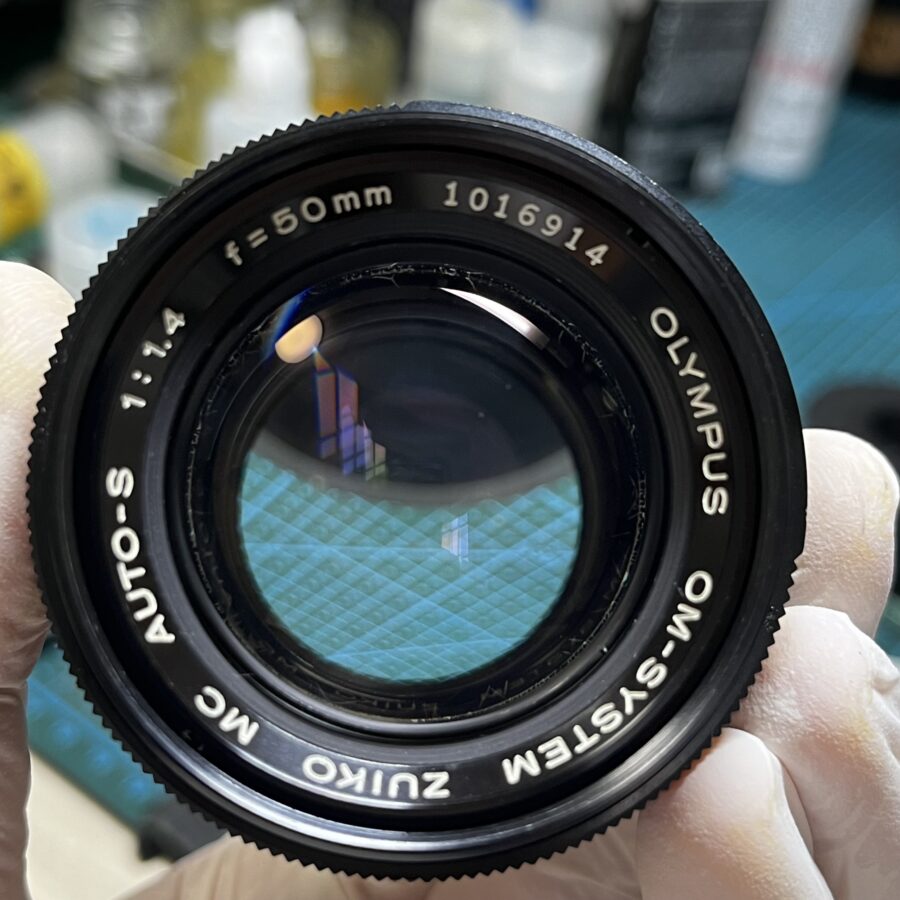 OM-ZUIKO MC AUTO-S 50mm f/1.4 レンズカビ取り修理清掃はできる？料金