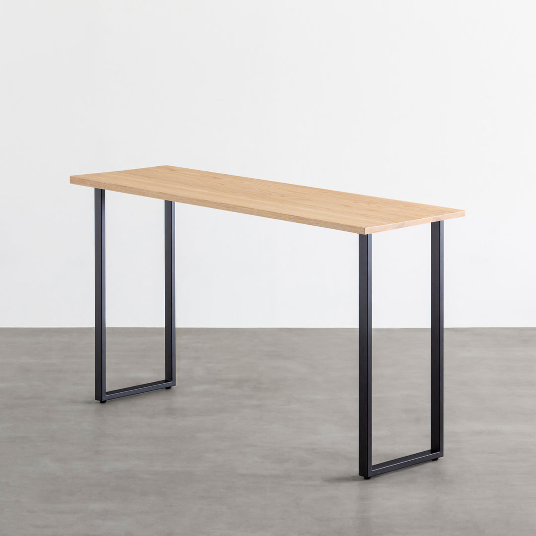 THE TABLE / スタンディングデスク × 無垢 ホワイトアッシュ × Black