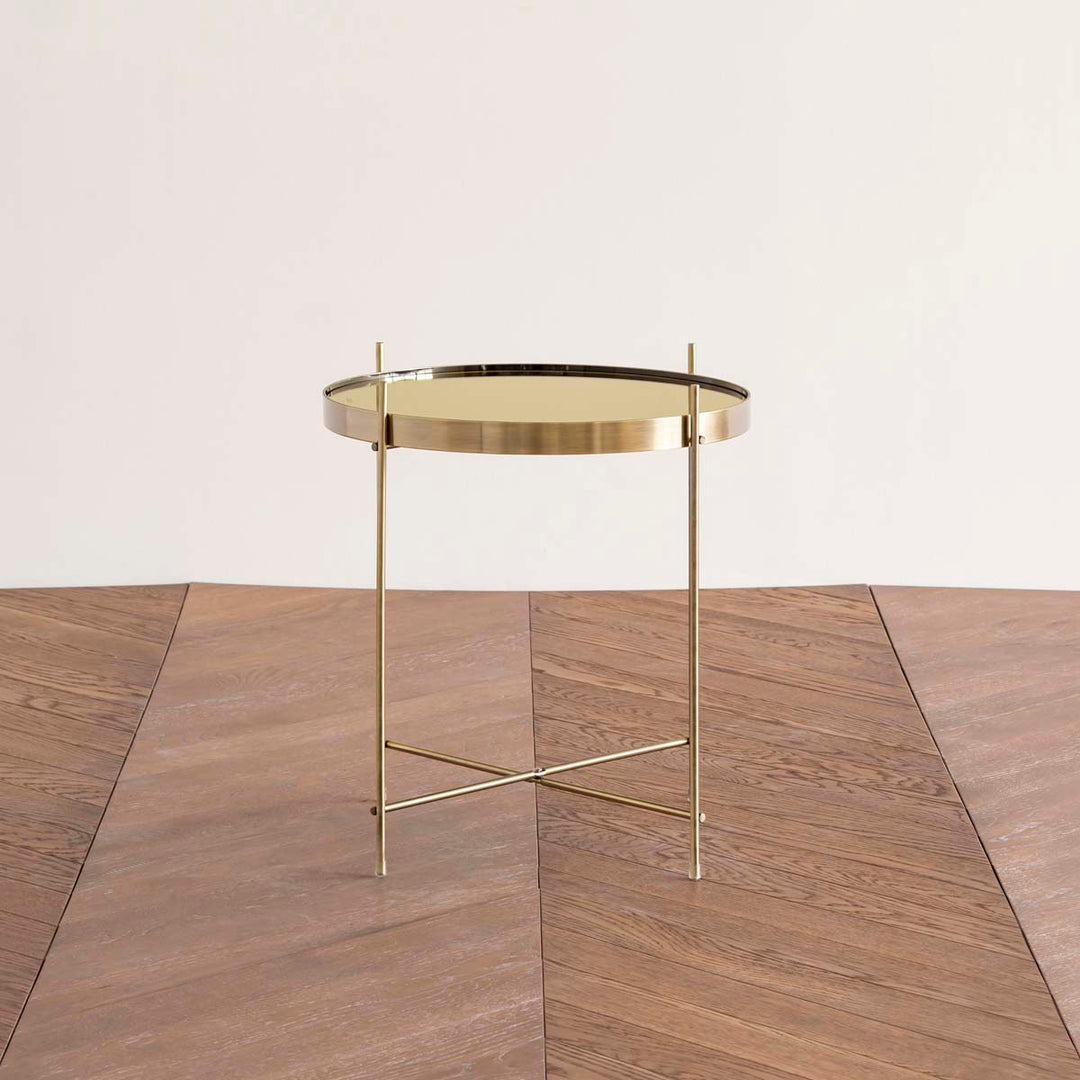 Round Modern Metal Side Table - M – KANADEMONO