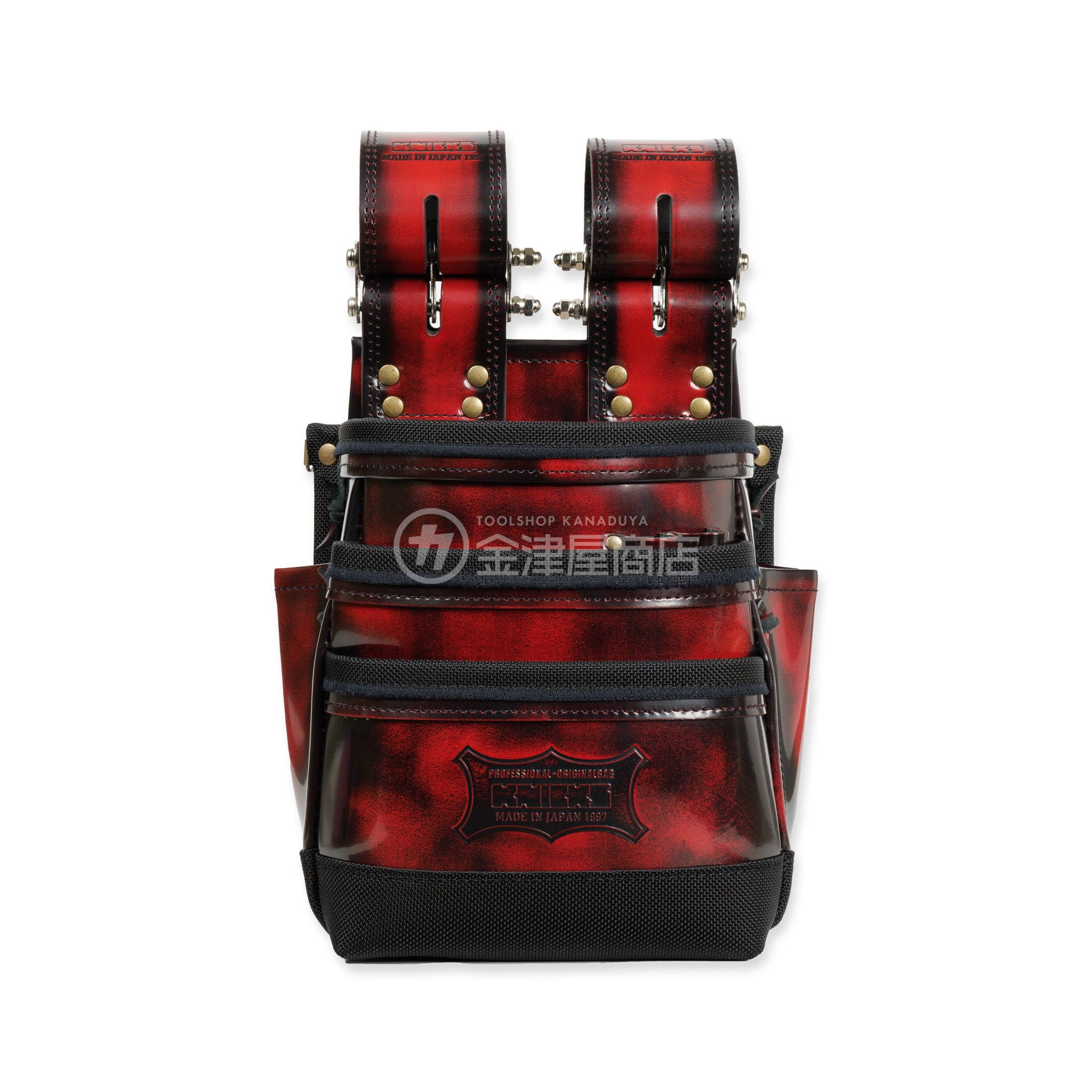 ニックス(KNICKS) アドバンガラス革3段腰袋 底・縁補強タイプ ADV-301DDX