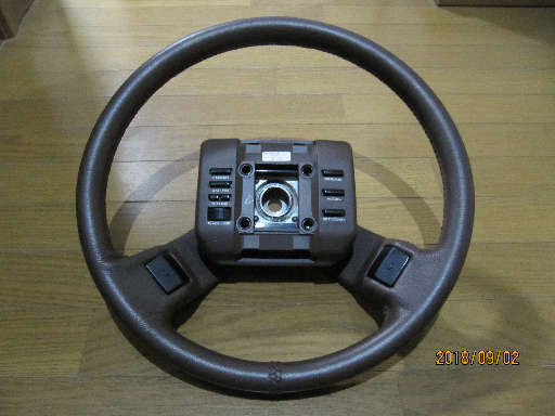 Y30 純正ステアリングホイール 牛革編み上げ 2