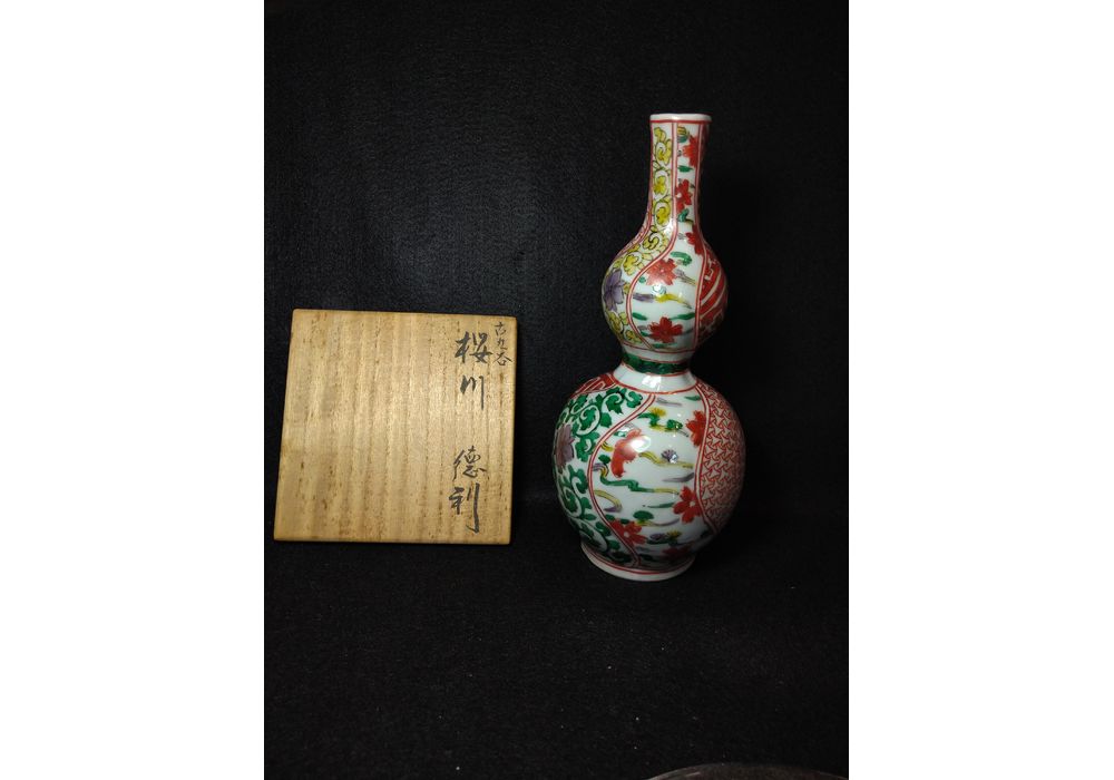 九谷焼名工 須田菁華 作 古九谷桜川徳利 【SOLD OUT】 | 酒器 | 久留米