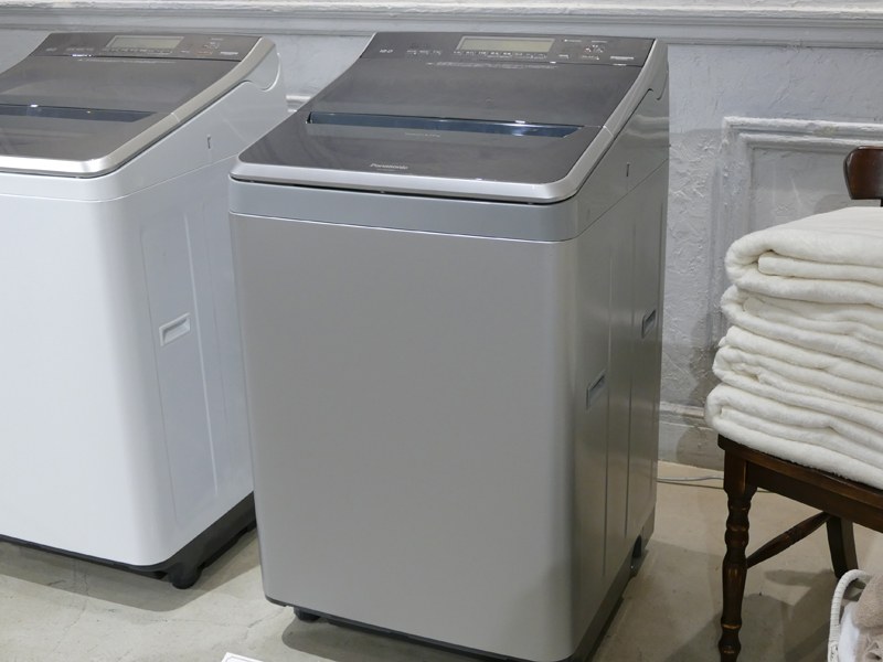 パナソニック、温水ヒーターで泡洗浄できる容量12kgの縦型洗濯乾燥機