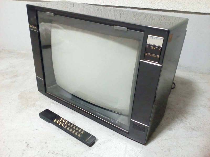 昭和レトロ ブラウン管テレビ 15C332 三菱 84年製 Yahoo!オークション