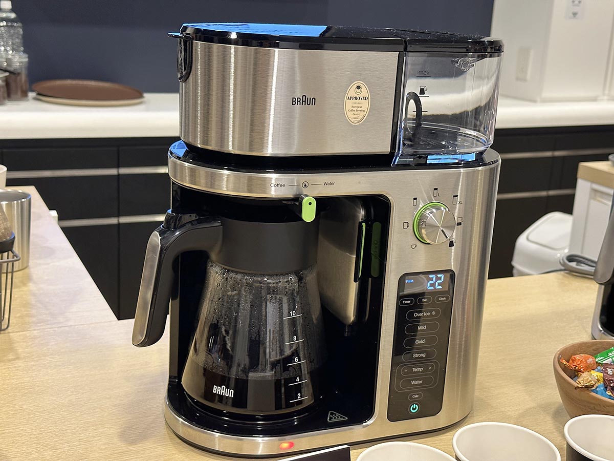 ブラウンが国内コーヒーメーカー参入、プロ認証の味と伝統デザイン
