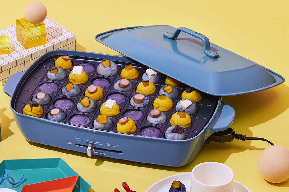 限定色ブルーノブルー復刻。人気ホットプレートやブレンダーなど