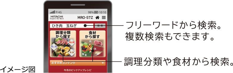 ヘルシーシェフ MRO-S7Z ： 電子レンジ ： 日立の家電品