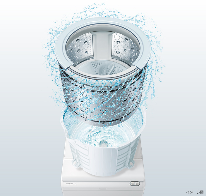 特長：自動おそうじ ： 全自動洗濯機 ビートウォッシュ BW-X120F