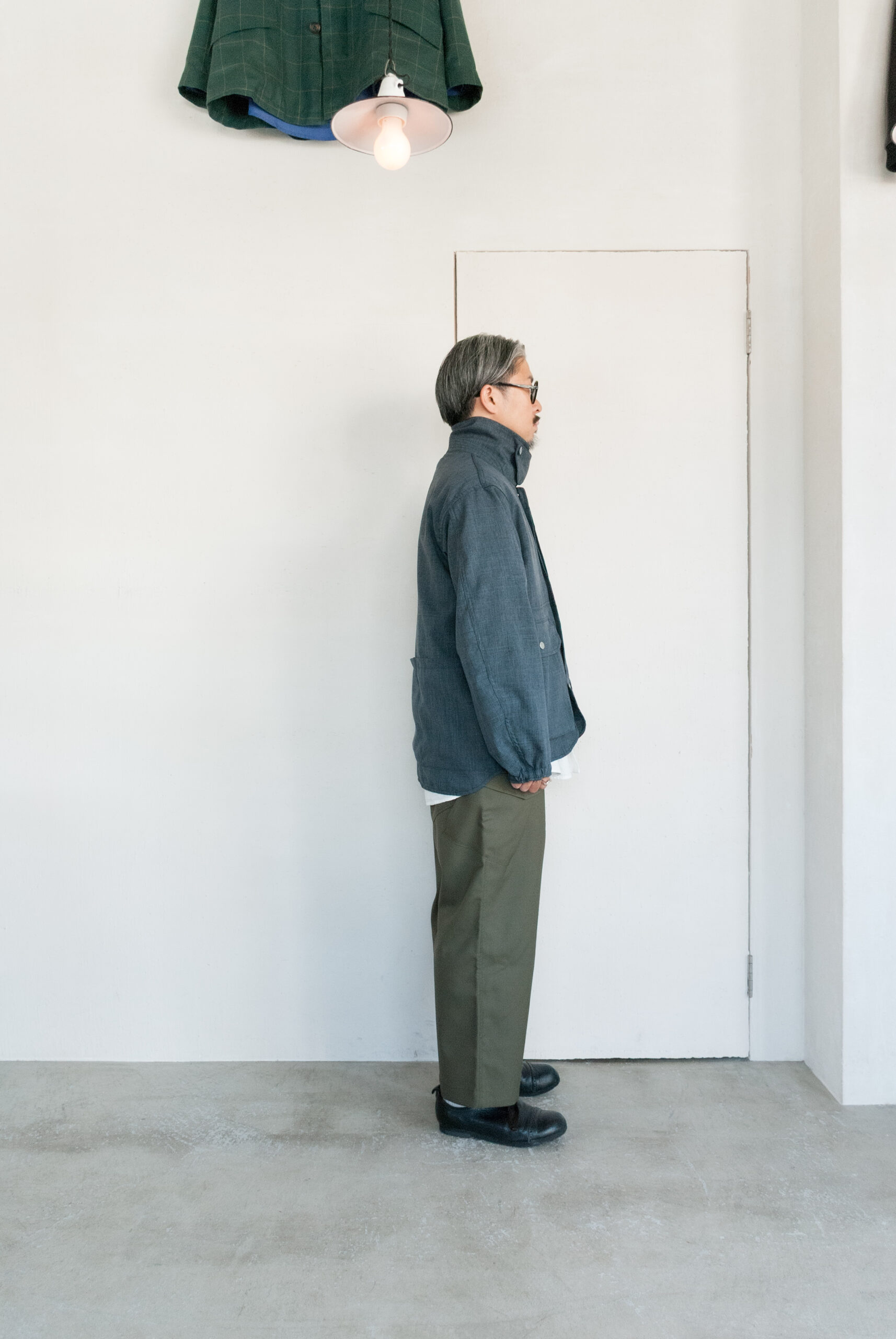 SASSAFRAS Cultivator Jacket Woolino Grey | kado〔カド オノミチ〕