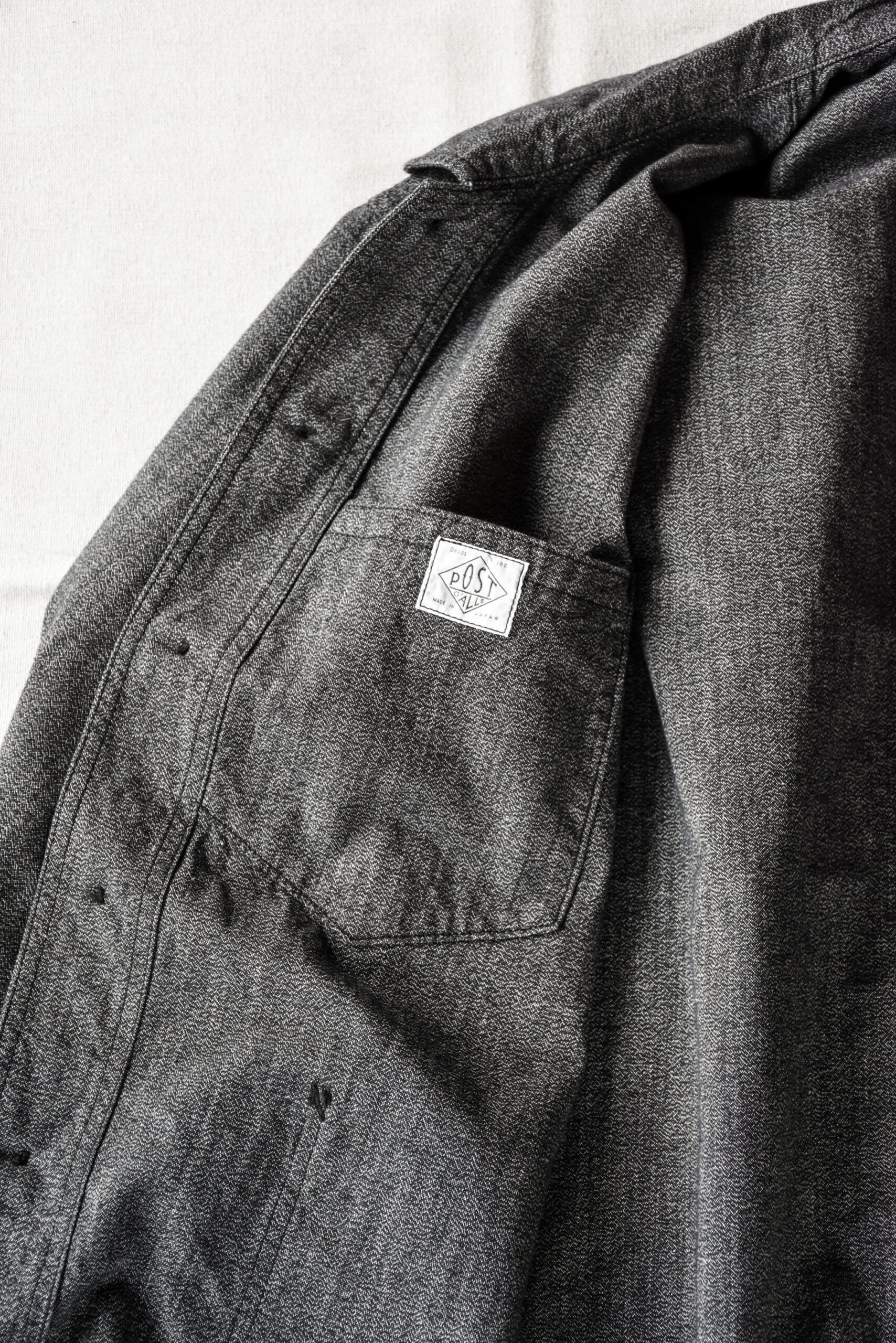 Post O'Alls POST Chinois Travail 2 Cotton Covert Grey | kado〔カド
