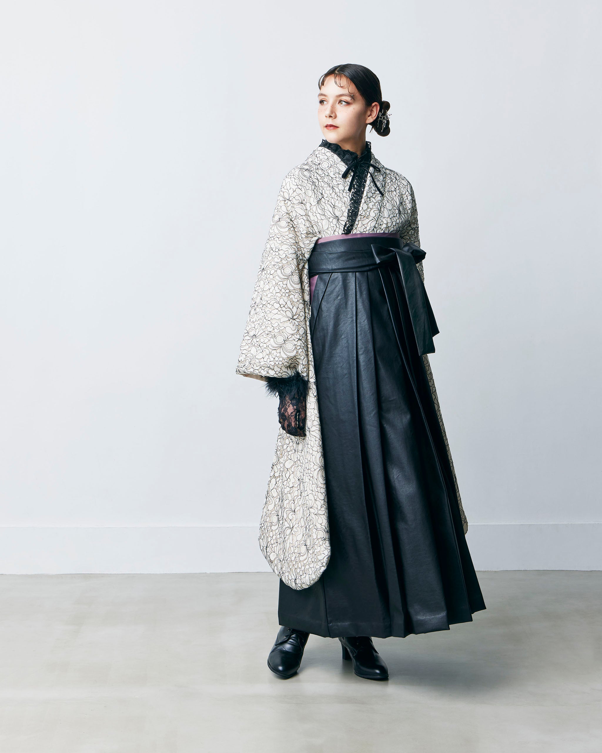 受注生産品】 ～夢幻～レース振袖 袋帯セット または 袴セット ※納期約