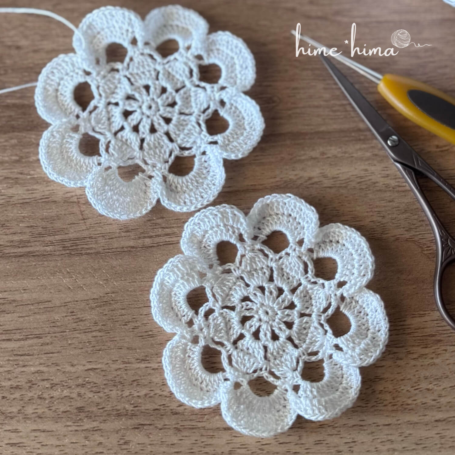 ドイリー｜レース編み・かぎ編み 編み図サイト｜hime*hima