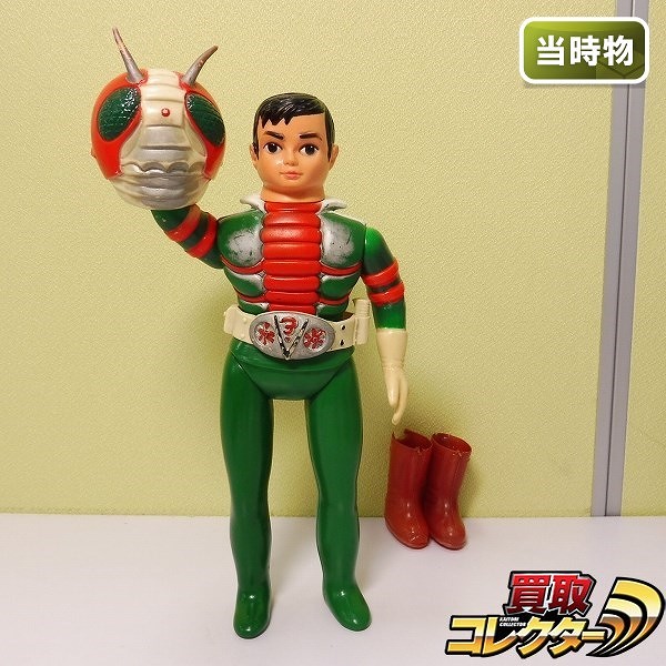 未開封仮面ライダースカイライダー面取れソフビ 【超希少】バンダイ 面