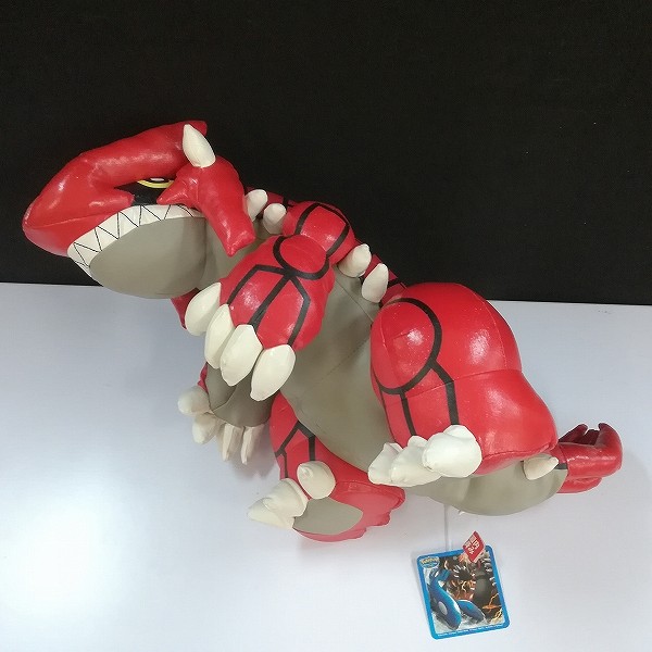 買取】ポケパーク限定 グラードン カイオーガ リアルぬいぐるみ 缶