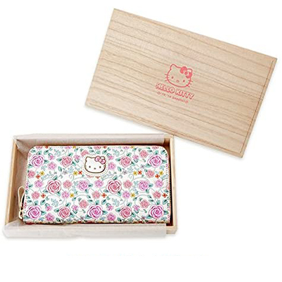 参考価格】レザー 長財布 40周年記念コラボ ハローキティ 浅草文庫