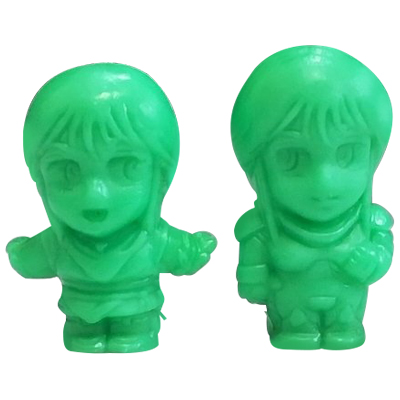 参考価格】エルピー・プル&プルツー 緑色 SDガンダム ガン消し