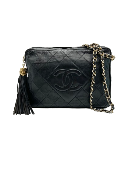 CHANEL シャネル フランジ付チェーンショルダー バッグ ヴィンテージ