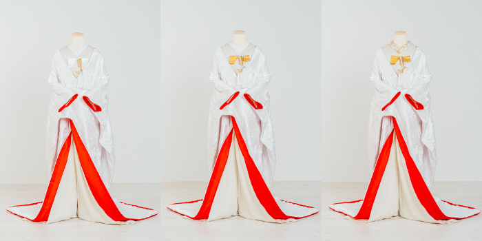 大阪の和装前撮りで人気の赤ふきの白無垢とおしゃれ花嫁さまにおすすめ