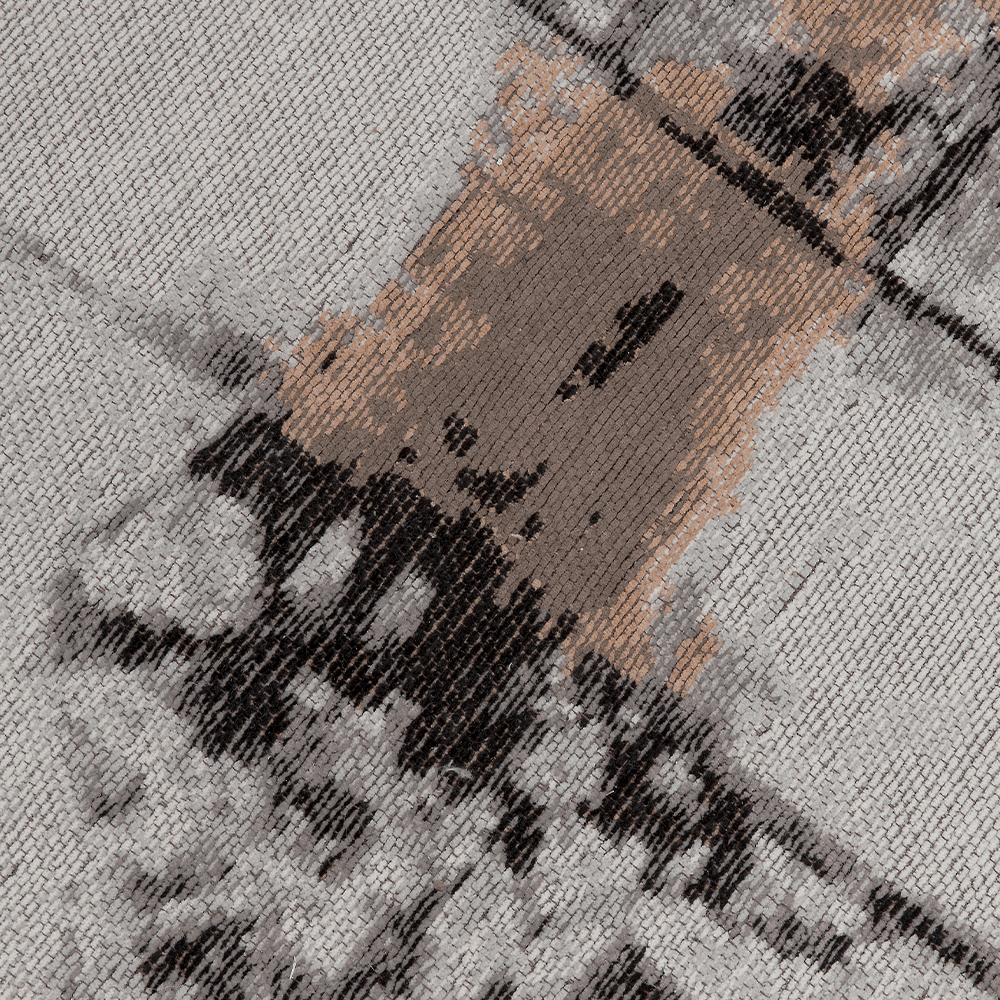 アブストラクトグレーライン 170x240cm カーペット - カーペット・ラグ