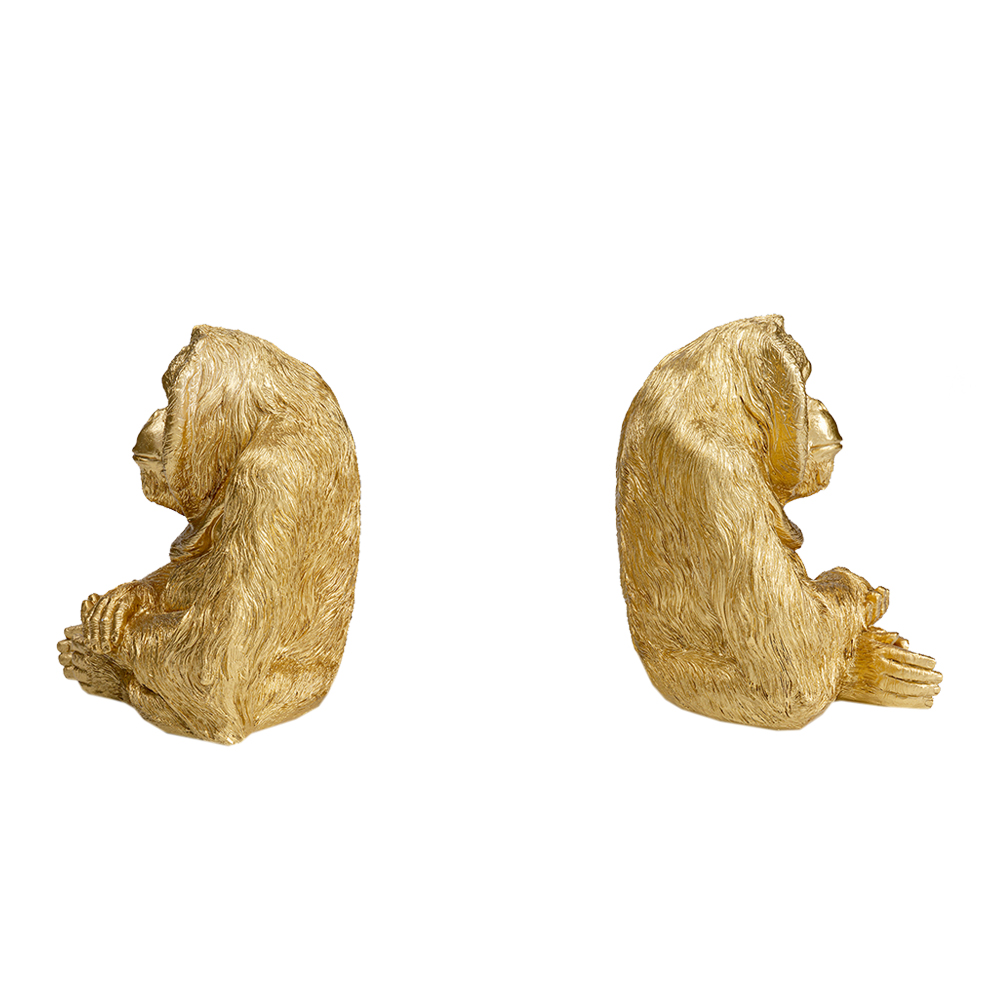 廃番】オランウータン（2 /セット） ブックエンド - ブックエンドの