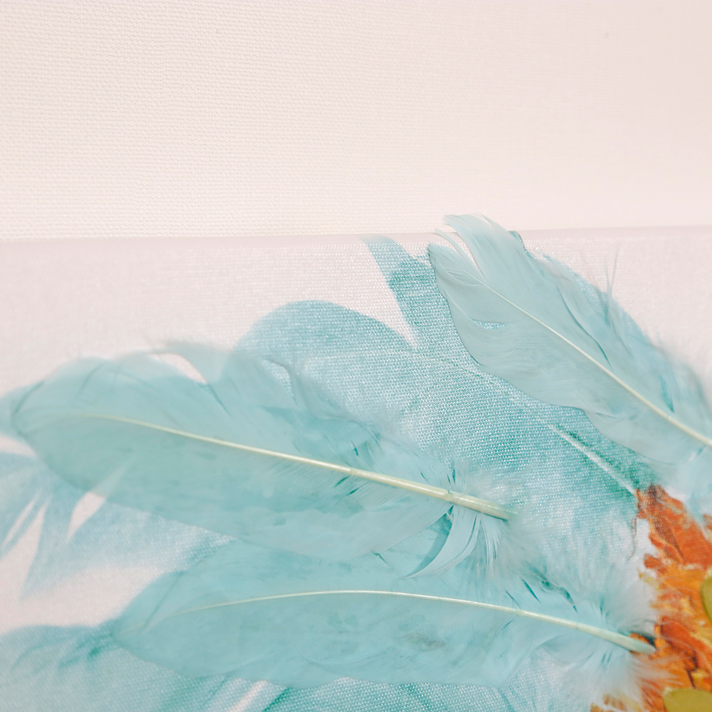 ヘッドドレスドッグ80×80cm キャンバスピクチャー ｜【KARE】ドイツの