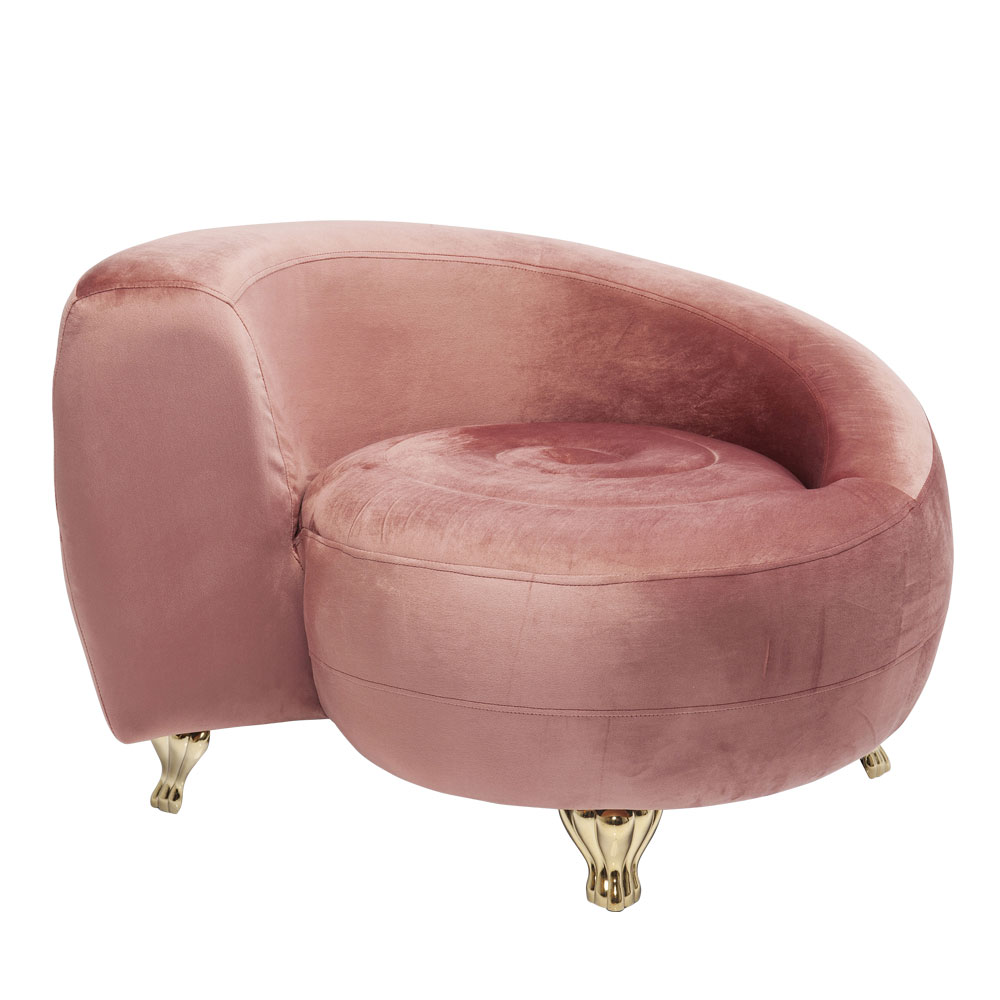 廃番】ロフティスネークモーブ アームチェア - 1人掛けソファー