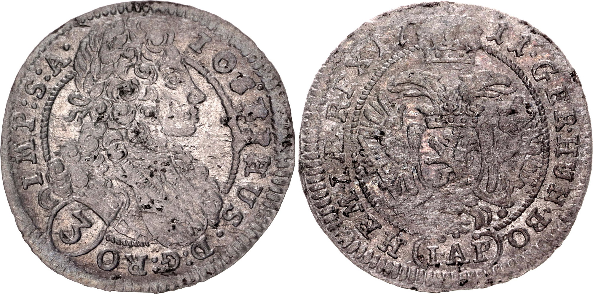 Bohemia 3 Kreuzer 1711 IAP | Katz Auction