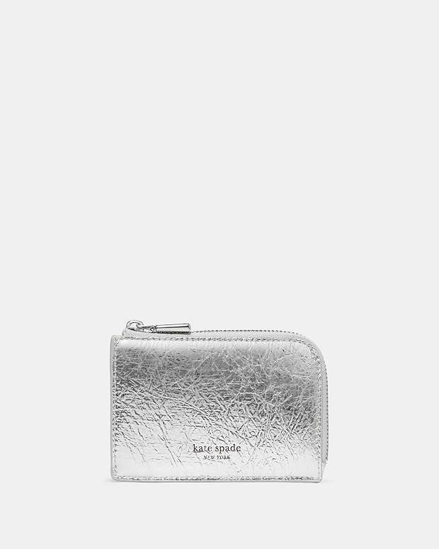 クリンクル メタリック ミニ ジップ カード ケース | カードケース