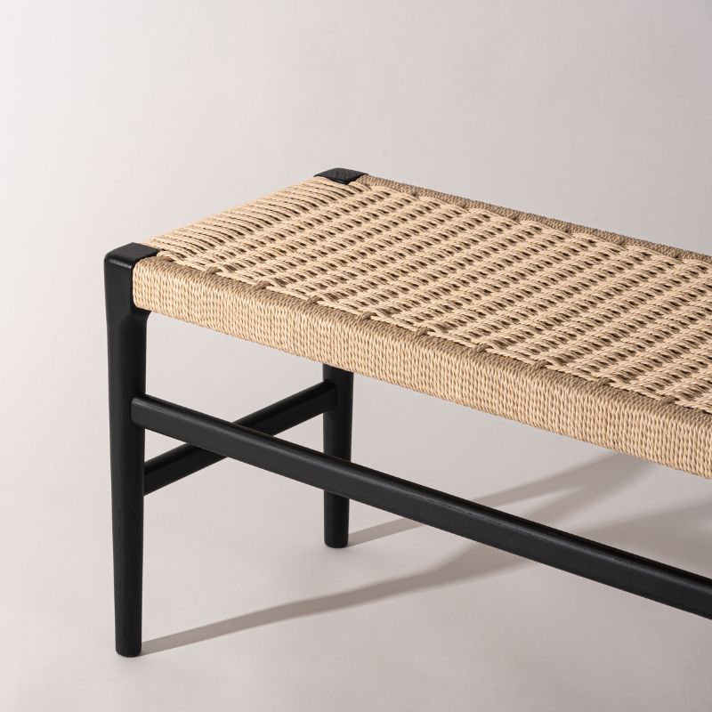 ペーパーコードベンチ【ブラック】 – 河口家具製作所オンライン