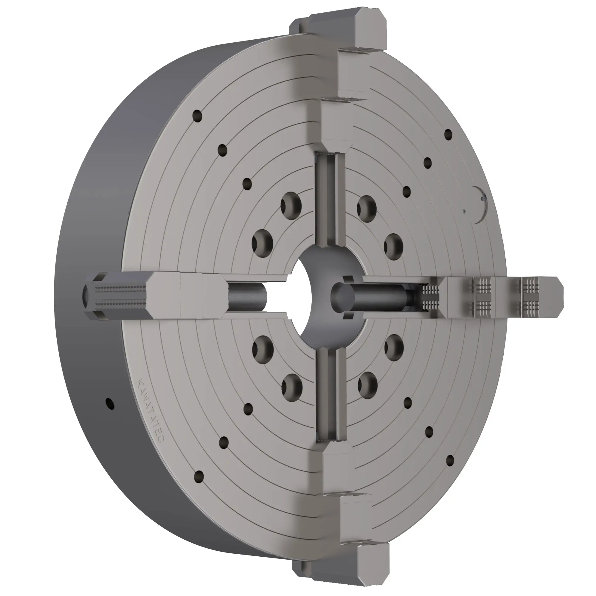 4ツメ単動チャック 46シリーズ フランジ標準タイプ - カワタテック