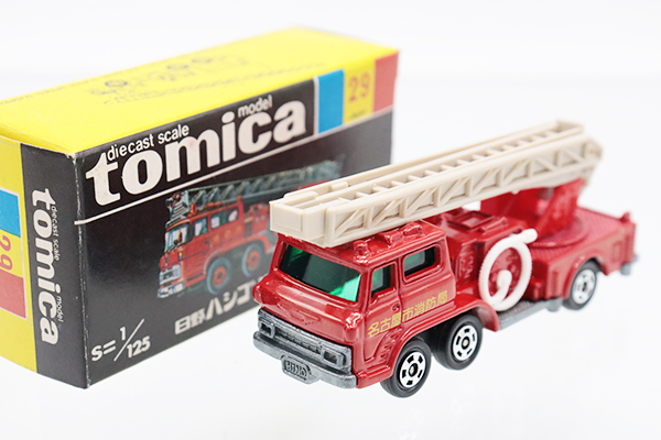 ミニカーショップ ケンボックス トミカ 黒箱☆29-2-5☆日野ハシゴ消防