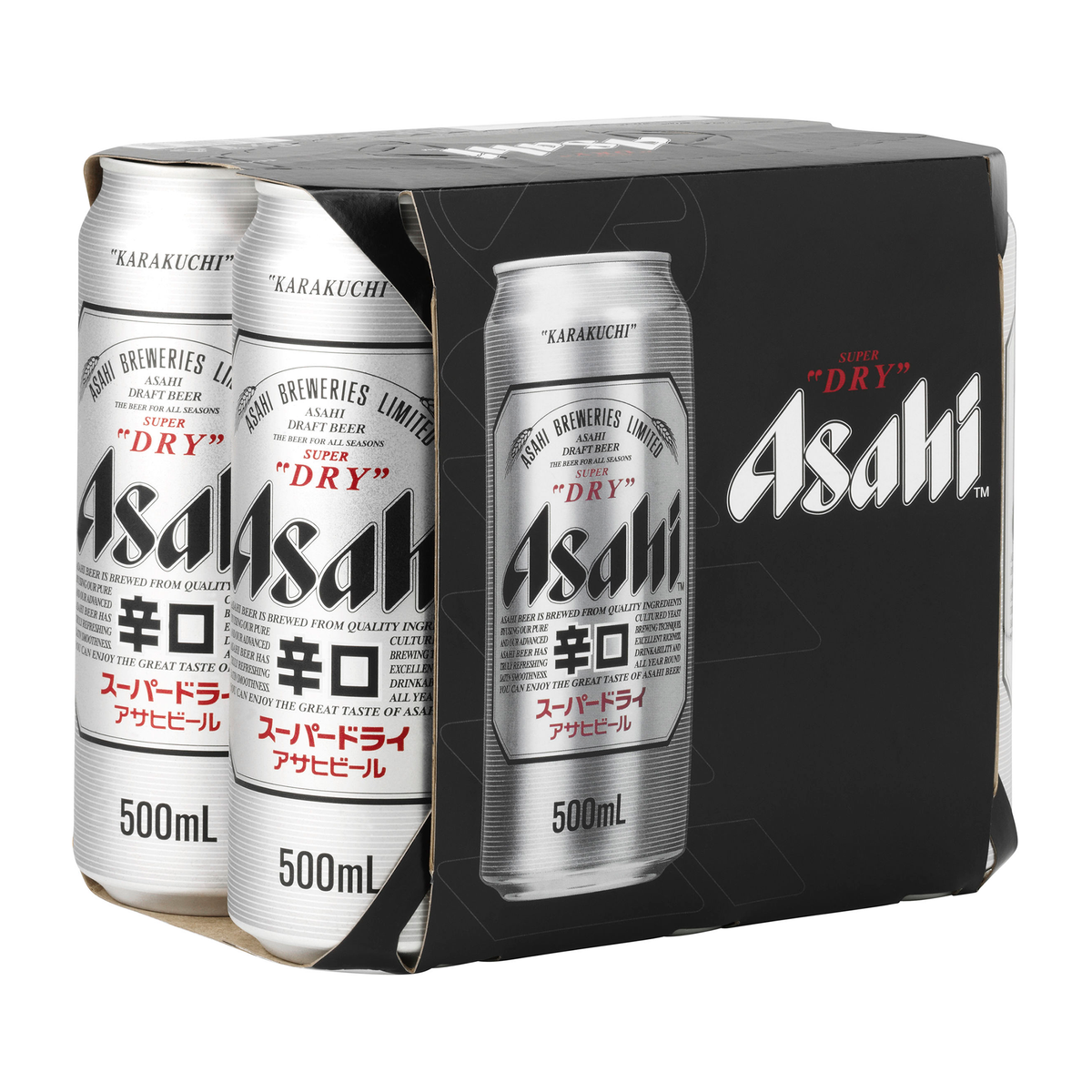 Asahi Super Dry 500ml (6 Pack) | Shop Online at Kent Street Cellars