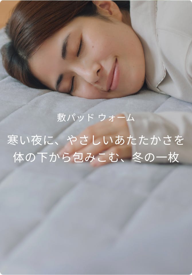 冬用寝具3点セット / 冬用掛け布団・冬用敷きパッド・冬用枕パッド2枚