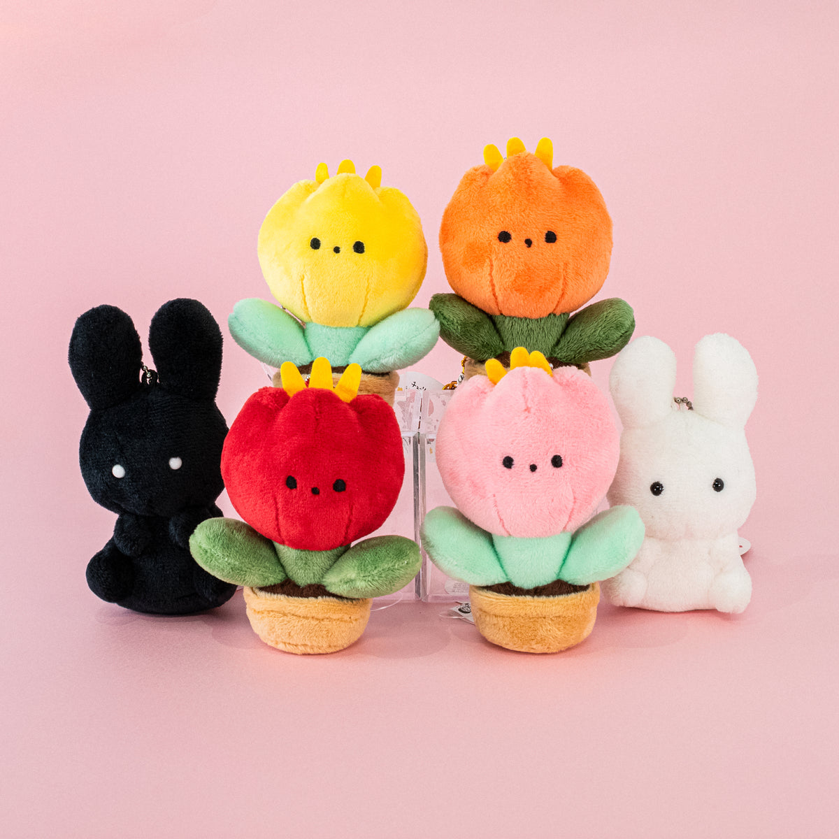 Tulip stuffed toy key chain/Orange/Haruna Sudo