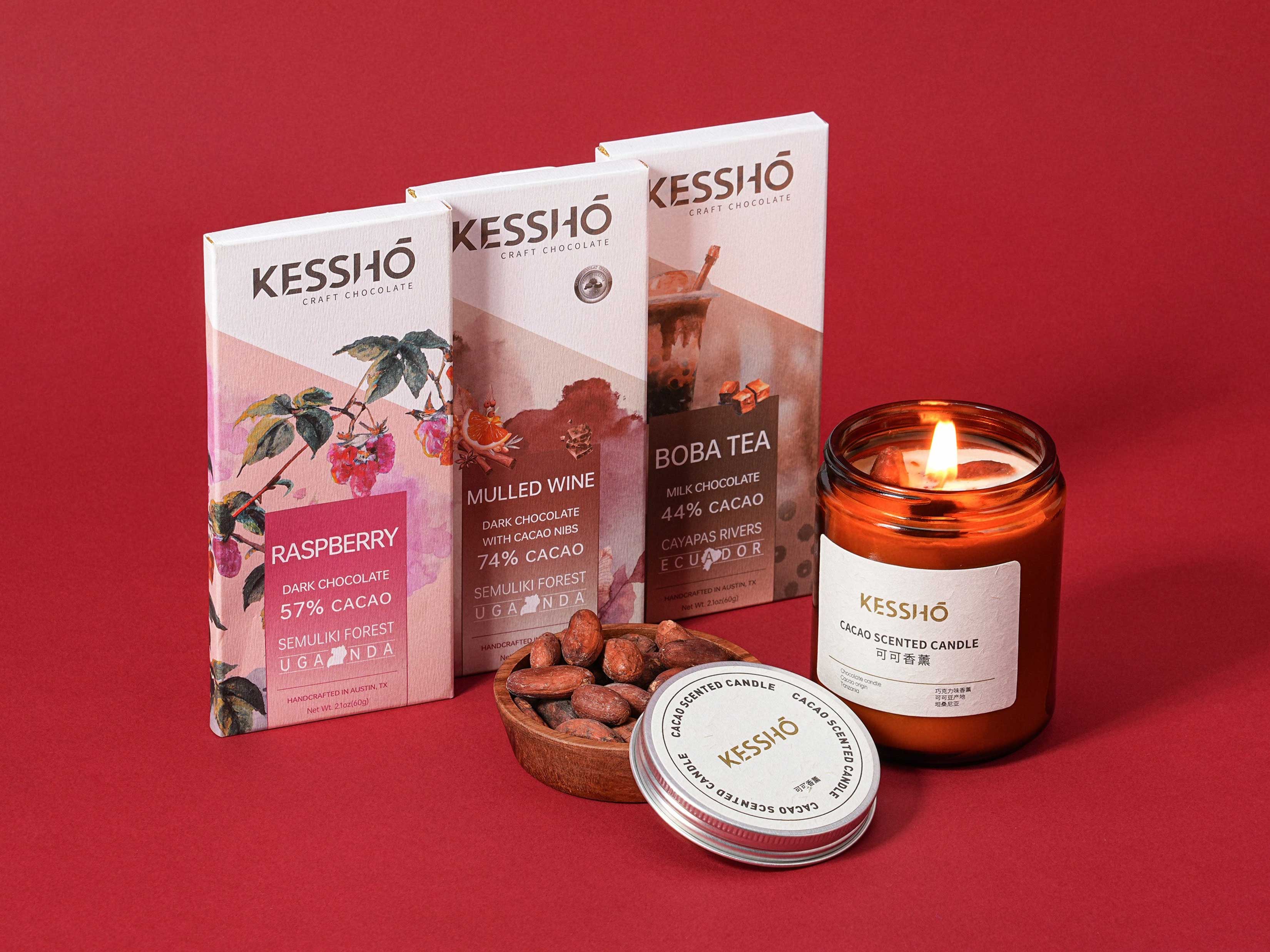 KESSHŌ Cacao Scented Soy Candle – Kokoa Kamili Origin