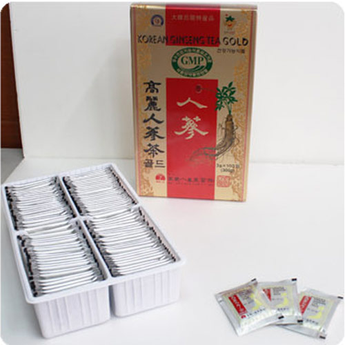韓国食品のKFT / 高麗人参茶GOLD（紙）・3g×100包